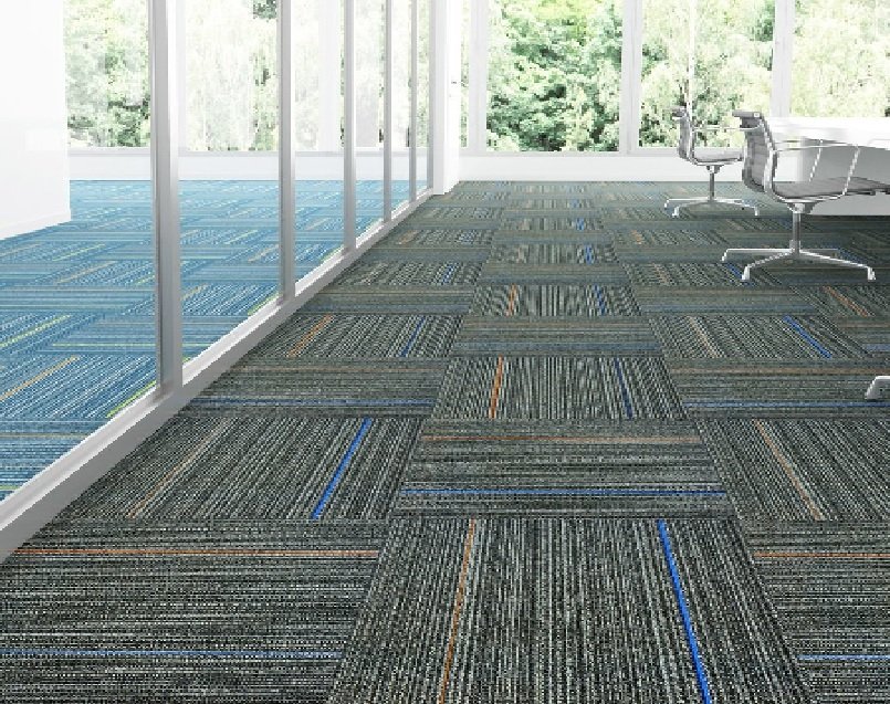 How the color and design of office carpets influence employee mood and efficiency?