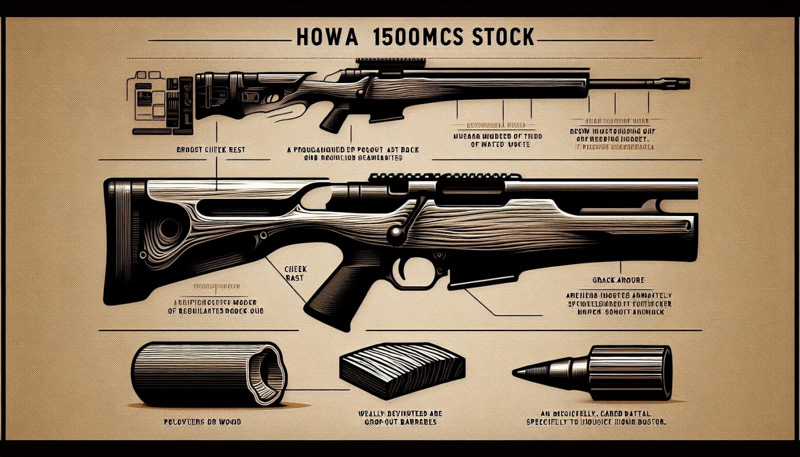 Howa 1500 Tactical Stocks